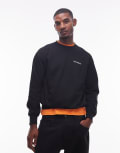 [No Problemo] No Problemo mini logo sweatshirt in black 2XL BLACK