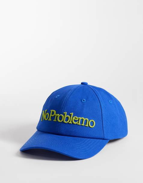 No Problemo – Niebieska czapka z daszkiem z logo z bawełny 100% - view 1