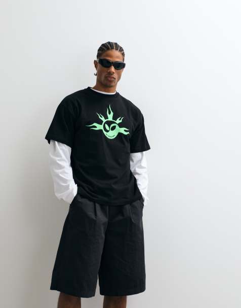 No Problemo 'no yang' front print t-shirt in black - view 1
