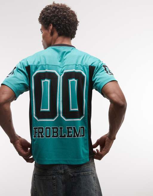 No Problemo – NYP – Sport-Trikot in Aqua mit Rückenprint, 2 von 5