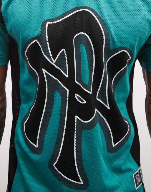 No Problemo – NYP – Sport-Trikot in Aqua mit Rückenprint, 5 von 5