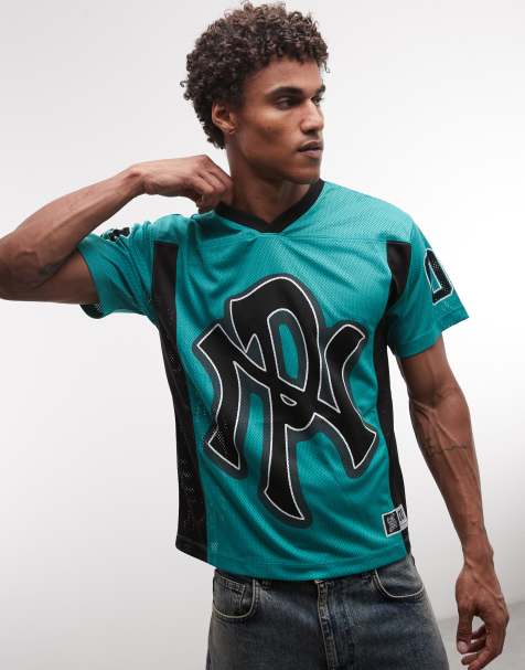 No Problemo NYP sports jersey with back print in aqua