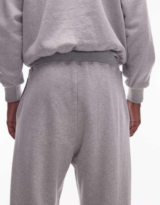 No Problemo - Pantalon de jogging en coton à logo - Gris chiné, 5 de 5