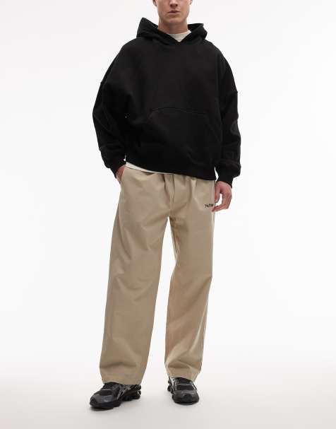 No Problemo - Pantaloni in 100% cotone ripstop color sabbia - view 1
