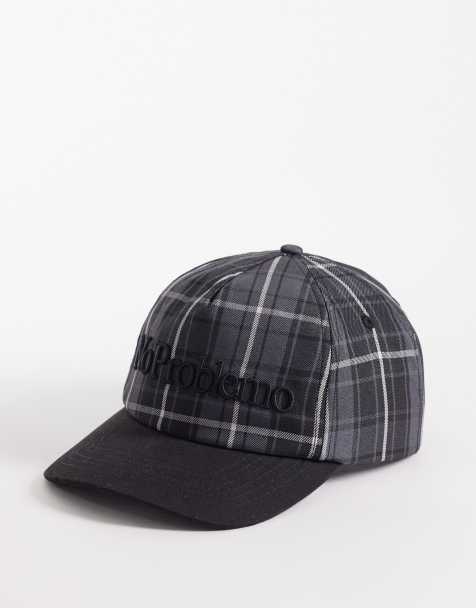 No Problemo plaid cap in black - view 1