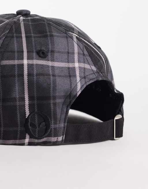 No Problemo plaid cap in black, 2 of 3
