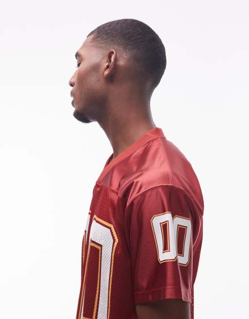 No Problemo – Röd t-shirt i jersey med stort sportmotiv, 4 av 5
