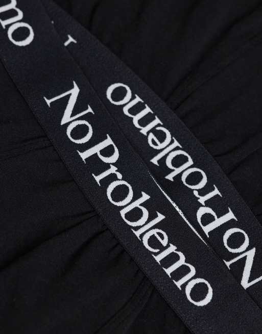 No Problemo - Set van 3 katoenrijke boxershorts in zwart, 2 van 3