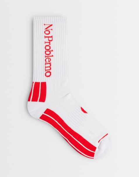 No Problemo socks in white - view 1