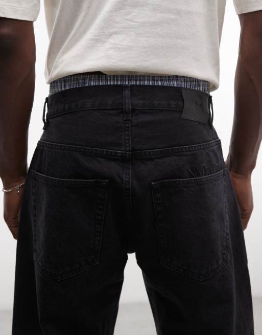 No Problemo - Sorte baggy denimshorts, 5 af 5