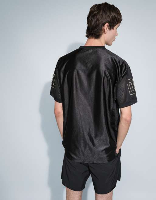 No Problemo sports mesh jersey with large logo in black, 4 of 9