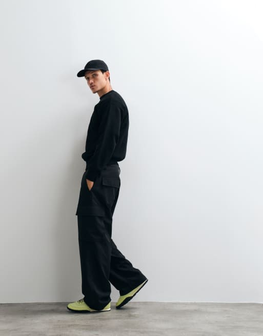 No Problemo Sweatshirt mit gesticktem Mini-Logo aus 100 % Baumwolle in Schwarz, 5 von 5