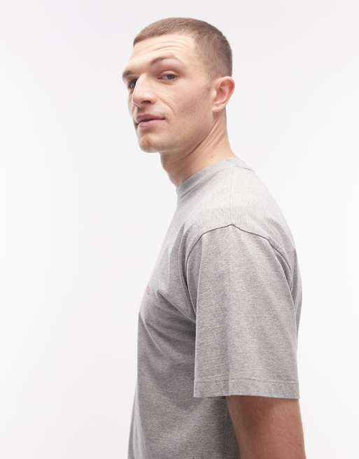 No Problemo – Szary T-shirt z bawełny 100% z małym logo, 4 z 5