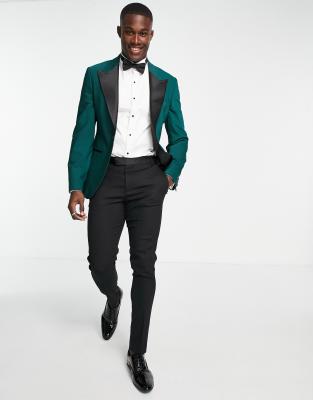 forest green prom suit