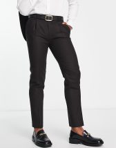 Pantalon de costume Westport noir 3Sixty5 en laine extensible à