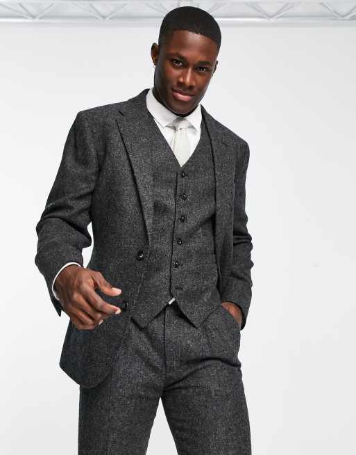 Slim Fit Brown Tweed Jacket Buy Online At Moss, 44% OFF