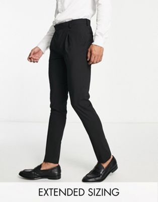 Noak 'Camden' skinny premium fabric suit trousers in black with stretch - ASOS Price Checker