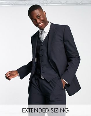 'Camden' skinny premium fabric suit jacket in navy with stretch