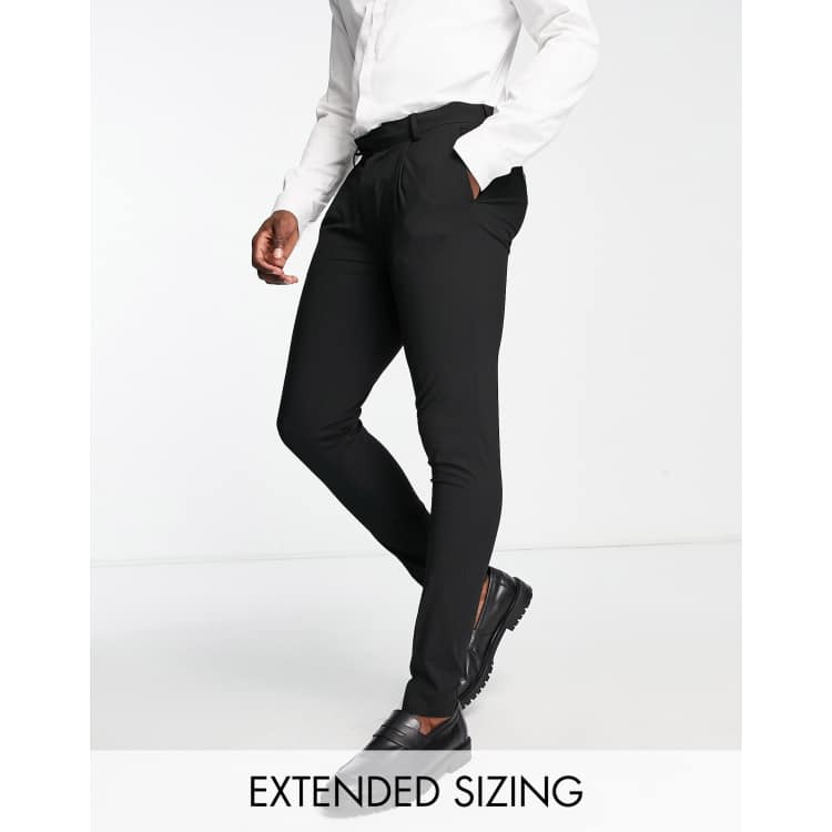 Noak Camden' super skinny premium fabric suit pants in black with stretch |  ASOS