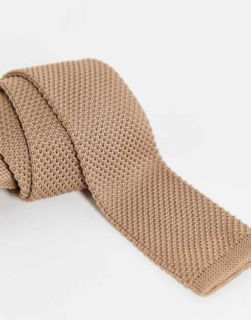 Noak - Cravatta in maglia beige