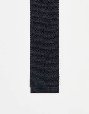 Cravatta in maglia nera-Nero - Noak Cravatta uomo Nero