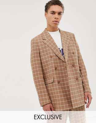 Noak - Double-breasted colbert in lichtbeige Beige