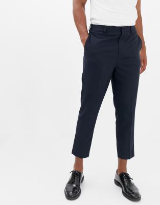 drop crotch tapered pants
