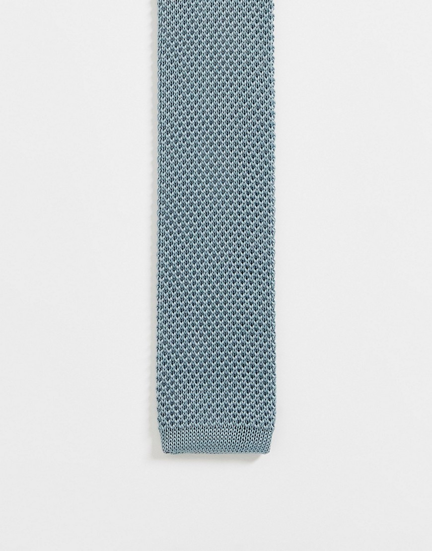 Noak knit tie in blue