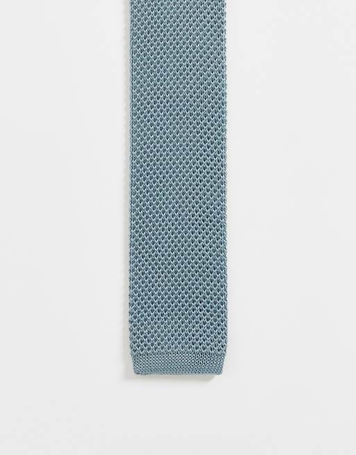 Noak knit tie in blue