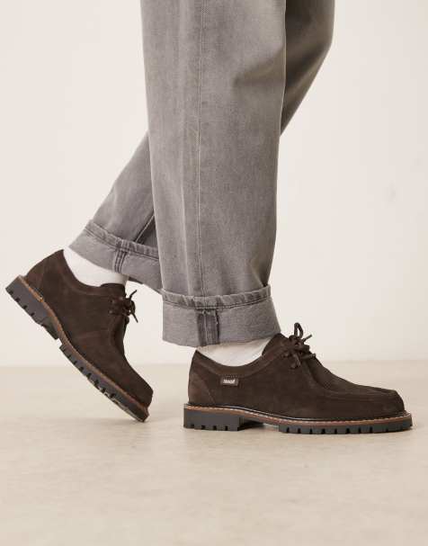 NOAK Made In Portugal apron lace-up shoes in brown leather with embossed detail - view 1