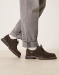 [Noak] NOAK Made In Portugal apron lace-up shoes in brown leather with embossed detail 42 BROWN