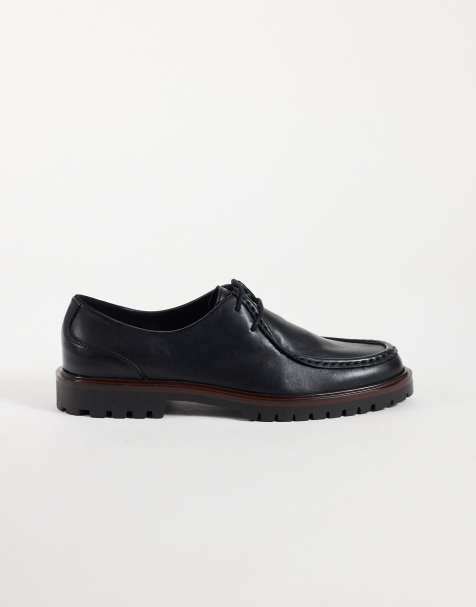 NOAK made in Portugal apron lace up shoes with cleated sole in black leather - view 1