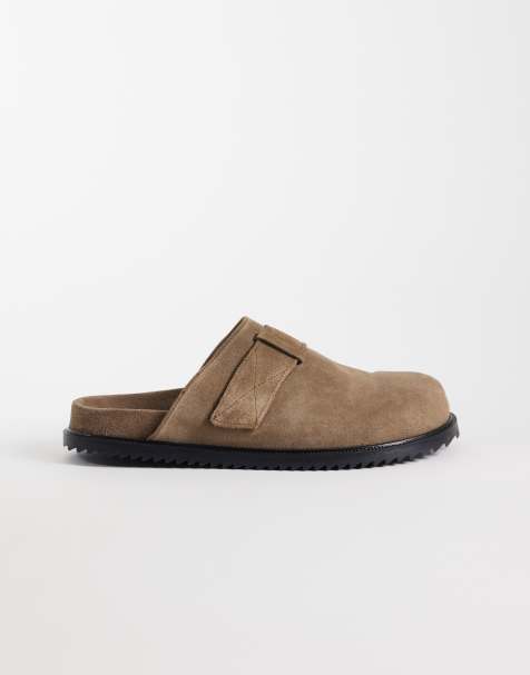 Noak - Made in Portugal - Beige mule-sandaler i ruskind - view 1