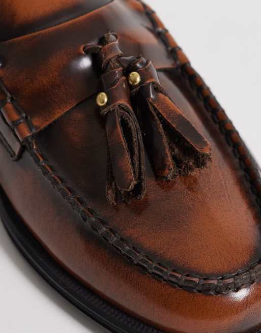 NOAK – Made in Portugal – Bruna loafers i läder med tofsar, 4 av 4