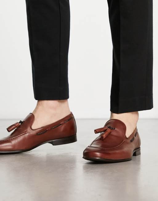 Noak - Made in Portugal - Brune loafers i læder med kvast, 3 af 4