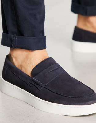 casual suede loafers