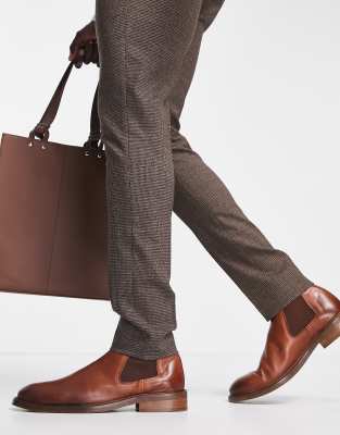 Noak Made In Portugal Chelsea Boots In Brown Leather | ModeSens display picture 1