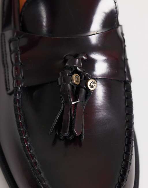 NOAK – Made In Portugal – Leder-Loafer in Burgunderrot mit Quaste, 3 von 4