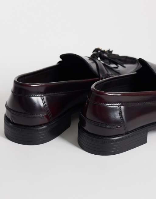 NOAK – Made In Portugal – Leder-Loafer in Burgunderrot mit Quaste, 4 von 4