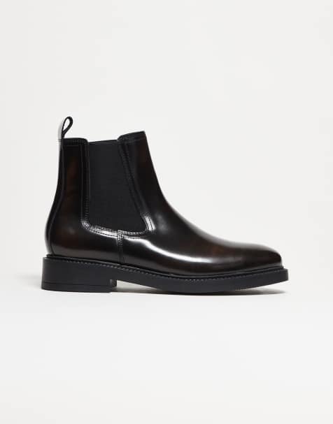 Noak - Made in Portugal - Leren chelsea boots in bruin - view 1