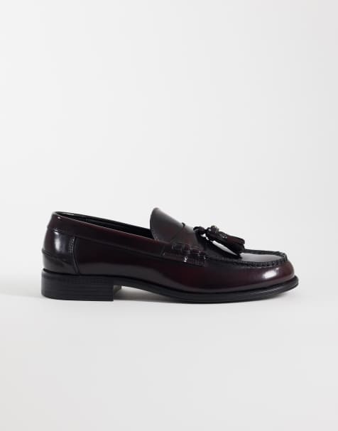 NOAK - Made in Portugal - Leren loafers met kwastje in bordeauxrood - view 1