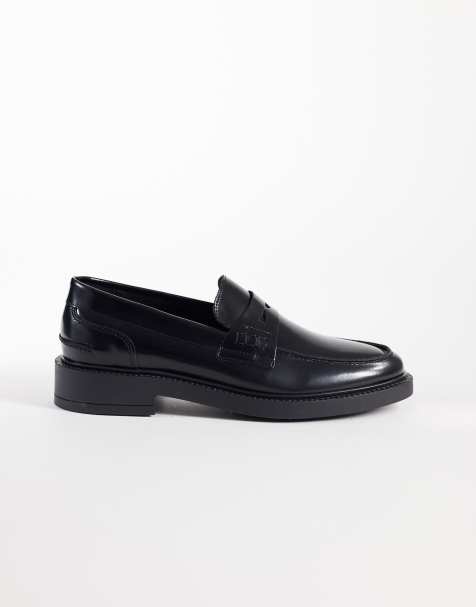 Noak - Made in Portugal - Leren penny loafers in zwart - view 1