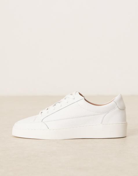 NOAK - Made in Portugal - Leren sneakers met panelen en veters in wit - view 1