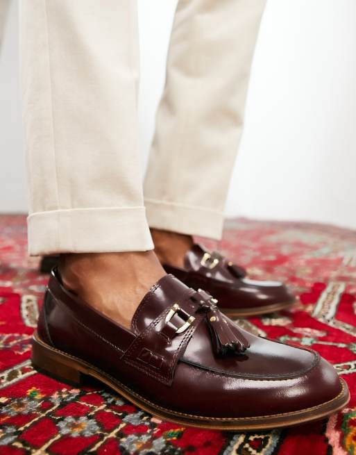 NOAH NYC Bow Loafer Burgundy Noah Burgundy Hand Patina Barker