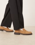 [Noak] Noak made in Portugal loafers in tan suede with cleated sole-Brown 42 TAN