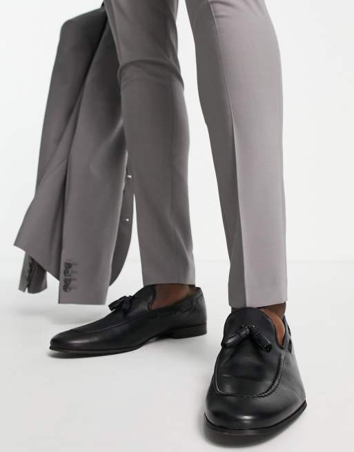 Noak - Made in Portugal - Loafers med kvast i sort læder