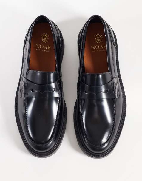 Noak - Made in Portugal - Mocassini college neri in pelle - view 1
