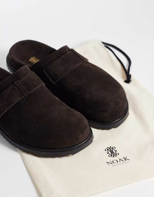Noak – Made in Portugal – Mules-Sandalen aus braunem Wildleder, 3 von 4