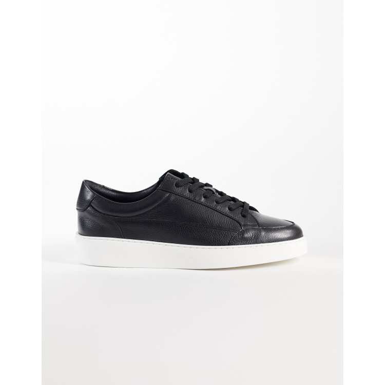 NOAK made In Portugal paneled lace up sneakers in black leather | ASOS