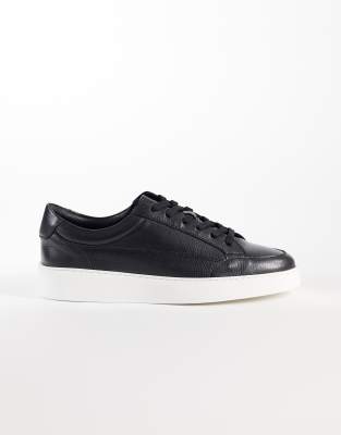  made In Portugal panelled lace up trainers  leather